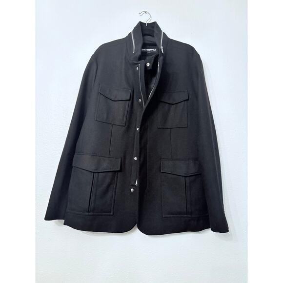 Karl Lagerfeld Paris Mens 4 Pocket Wool Blazer with Bib XL - Picture 1 of 10